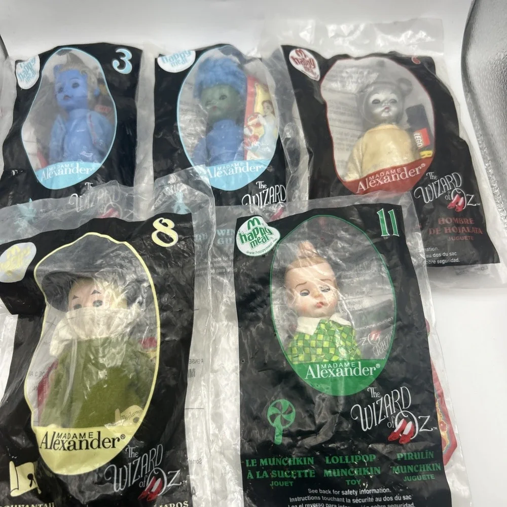 McDonald's Wizard of Oz Madame‎ Alexander Happy Meal Toy 2008 Set Of 5 Sealed
